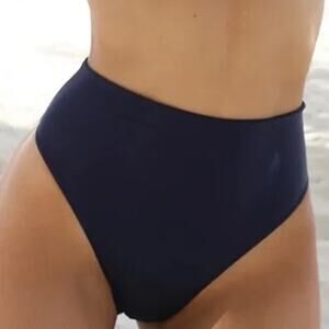 PAPER LONDON NWT Stephanie Bikini Bottom Blue Tide of Your Life Women's S